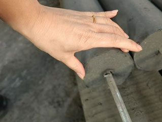 定做異形ф100*500接地降阻圓模塊